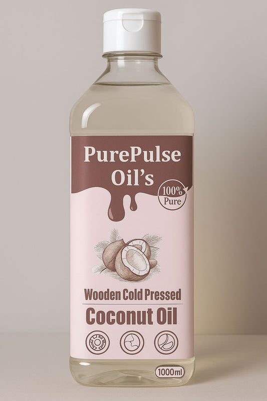 Wooden Cold Pressed Coconut Oil