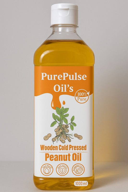 Wooden Cold Pressed Groundnut Oil